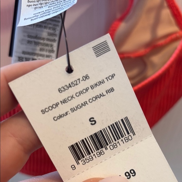 Red Ribbed bikini (full set) - Picture 3 of 4